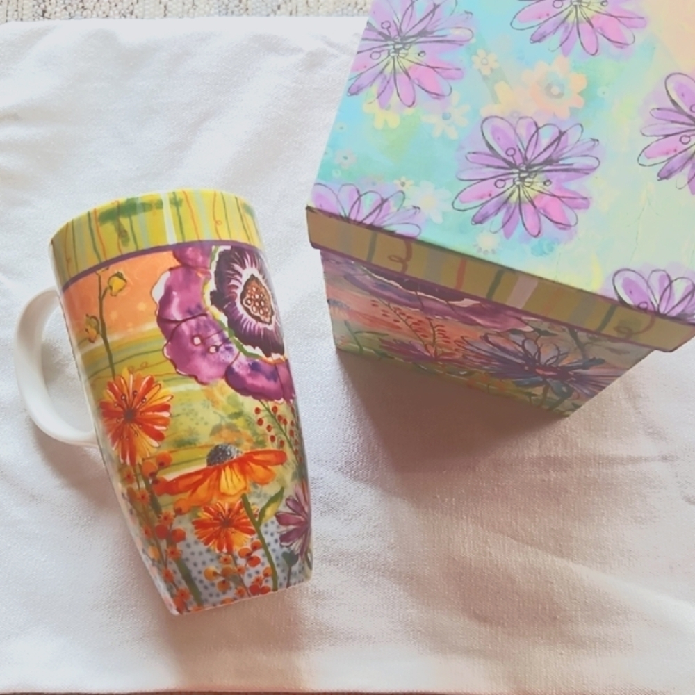 Floral Mug & Gift Box, NEW